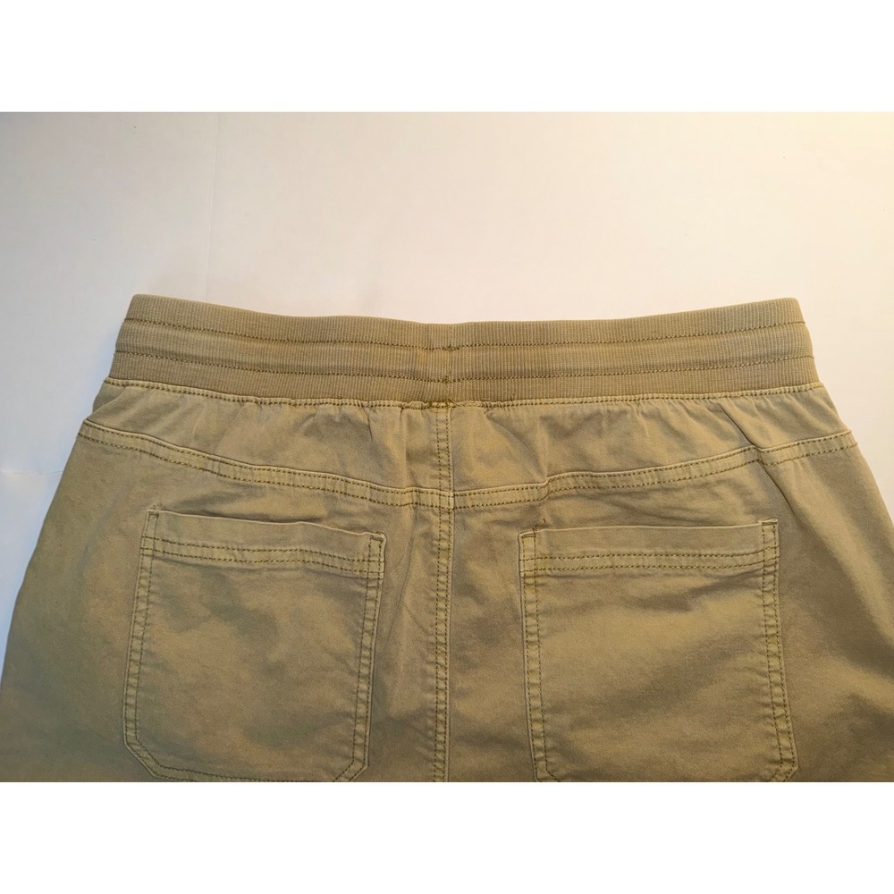Everyday Khaki Shorts Womens Medium Safari Tan Drawstring Cuffed Stretch Outdoor - Picture 6 of 7